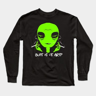 Aliens Cigarette Smoking Ufo Scifi Solar Long Sleeve T-Shirt